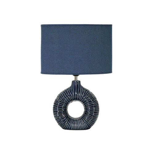 Lampe à Poser En Céramique Seta 28.5 X 15 X 43 Cm Bleu