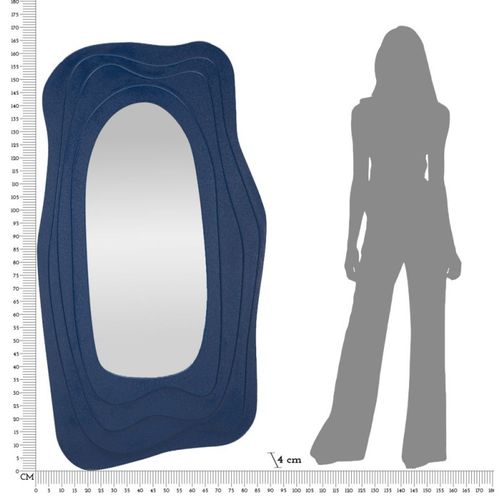 Miroir Mural Design "daphné" 165cm Bleu
