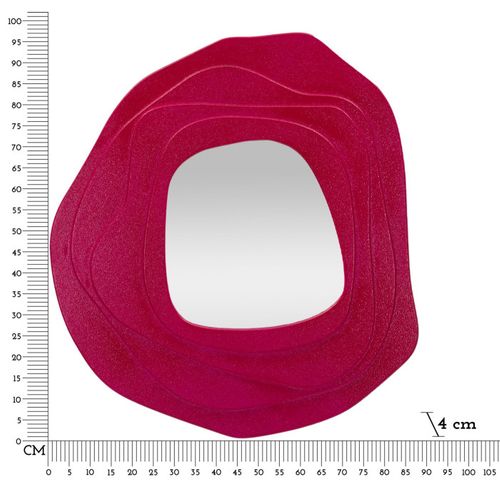 Miroir Mural Design "dalia" 97cm Fuchsia