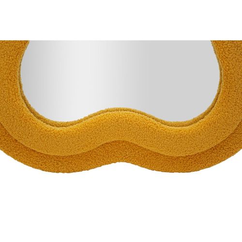 Miroir Mural En Tissu Bouclé "teddy" 160cm Moutarde
