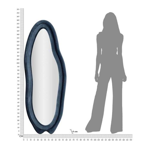 Miroir En Verre Et Tissu Chanel 60 X 41 X 160 Cm Bleu