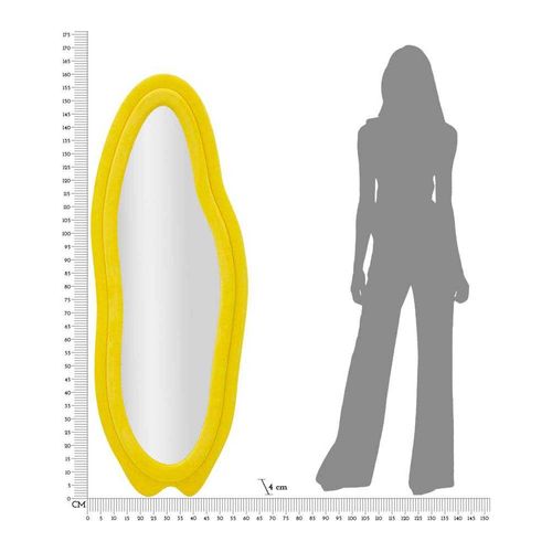Miroir En Verre Et Tissu Chanel 60 X 41 X 160 Cm Jaune