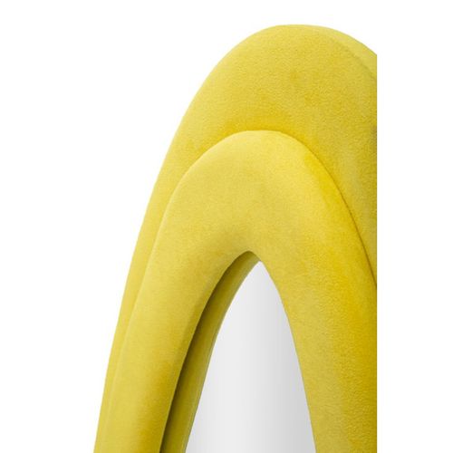 Miroir En Verre Et Tissu Chanel 60 X 41 X 160 Cm Jaune