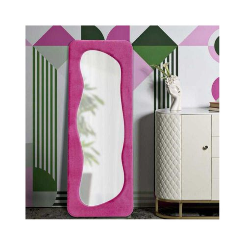Miroir En Verre Et Tissu Theodor 60 X 4 X 160 Cm Fuschia