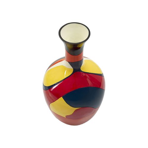 Vase Déco En Résine "rubic" 59cm Multicolore