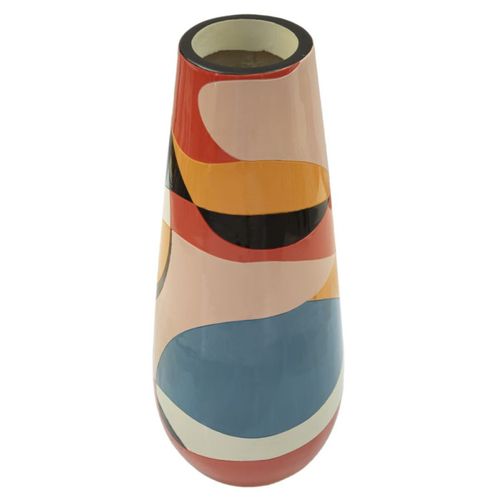 Vase Haut En Résine "rubic" 92cm Multicolore