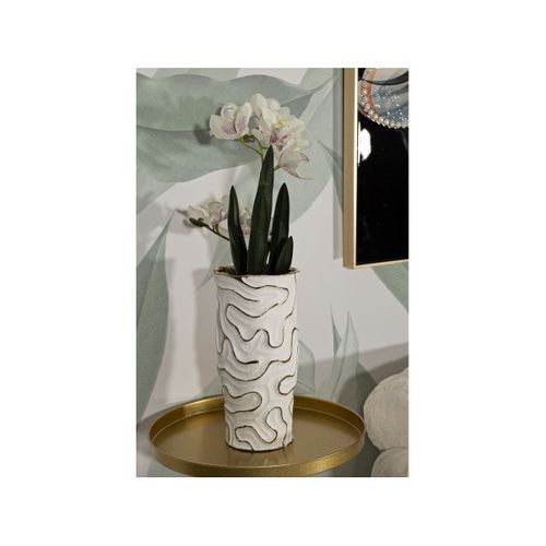 Vase Design En Céramique "adore" 32cm Blanc
