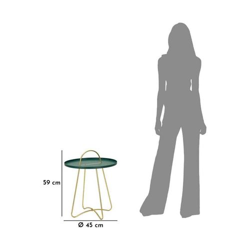 Bout De Canapé En Métal Grent 45 X 59 Cm