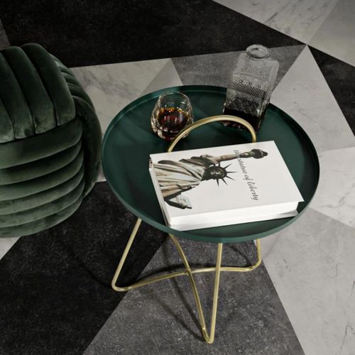 Bout De Canapé En Métal Grent 45 X 59 Cm