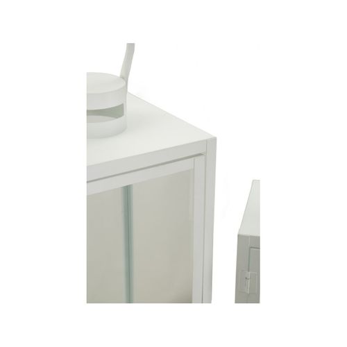 Lot De 3 Lanternes En Verre "magic" 66cm Blanc