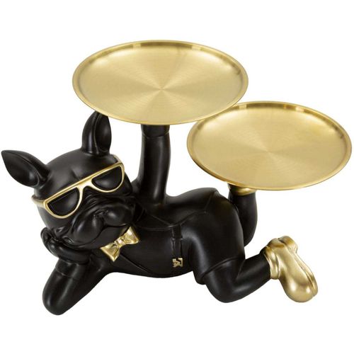 Vide Poche En Polyrésine 2 Plateaux Bouledogue