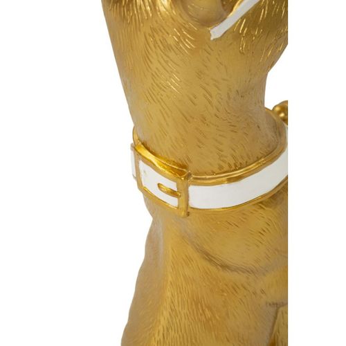 Vide-poche Statue Chien "muscle" 74cm Doré