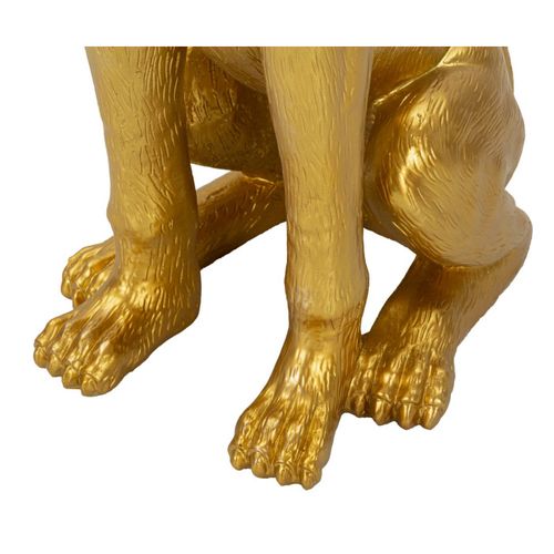 Vide-poche Statue Chien "muscle" 74cm Doré