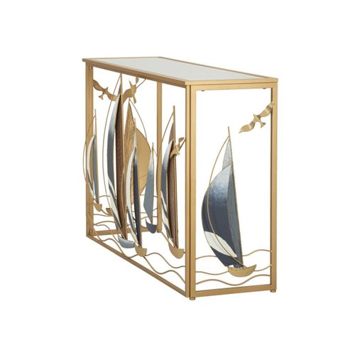 Console Design En Métal "voiles" 108cm Multicolore