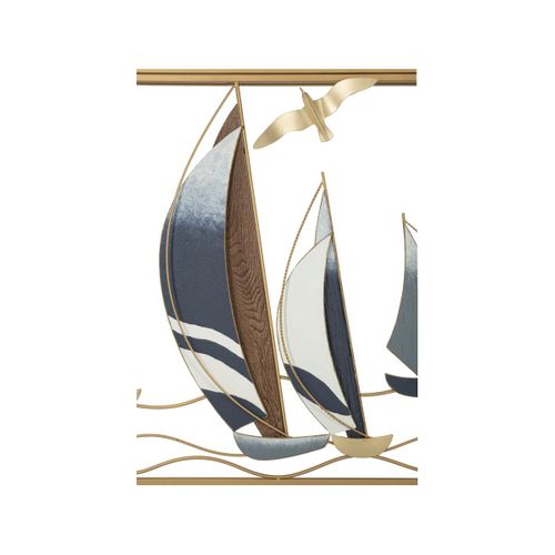 Console Design En Métal "voiles" 108cm Multicolore