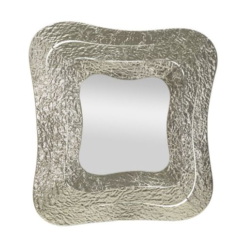 Miroir Mural Design "aury" 79cm Argent