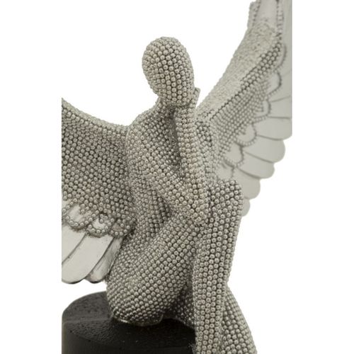 Statuette Déco Ailes "sparky" 34cm Argent