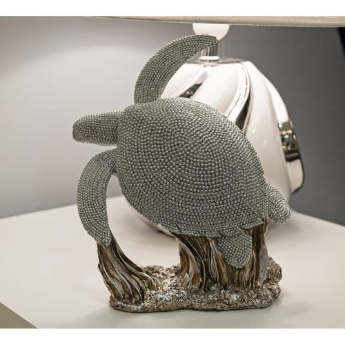 Statuette Déco Tortue "sparky" 22cm Argent