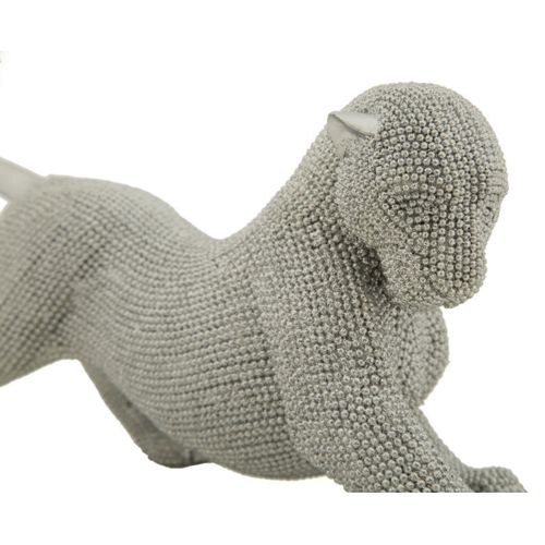 Statuette Déco Panthère "sparky" 32cm Argent