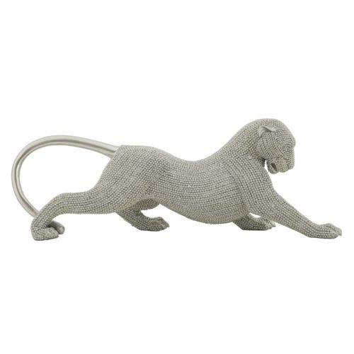 Statuette Déco Panthère "sparky" 32cm Argent