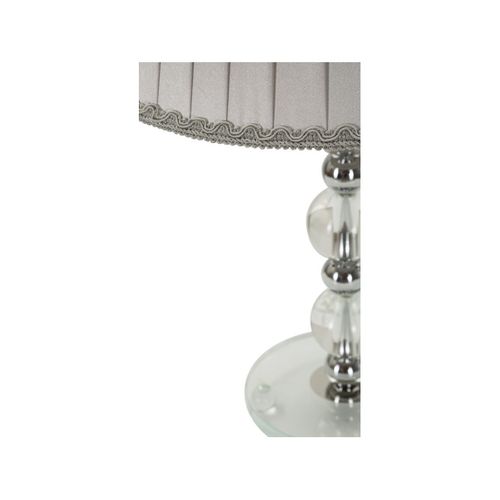Lampe à Poser En Métal "tolly" 48cm Argent