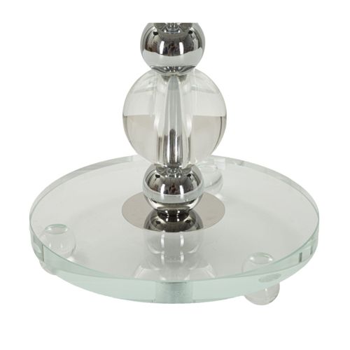 Lampe à Poser En Métal "tolly" 48cm Argent