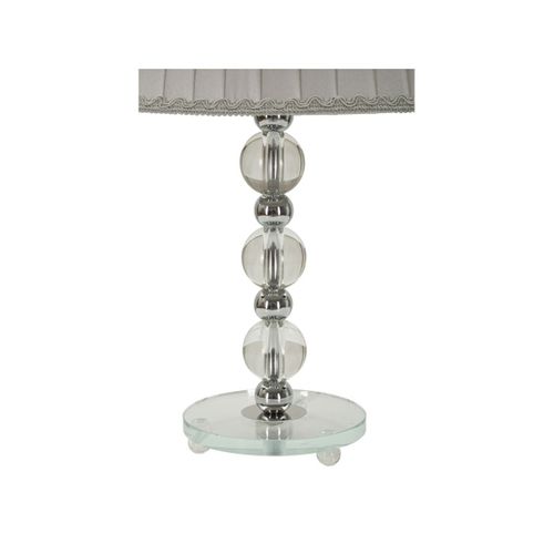 Lampe à Poser En Métal "tolly" 48cm Argent