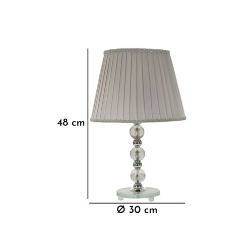 Lampe à Poser En Métal "tolly" 48cm Argent
