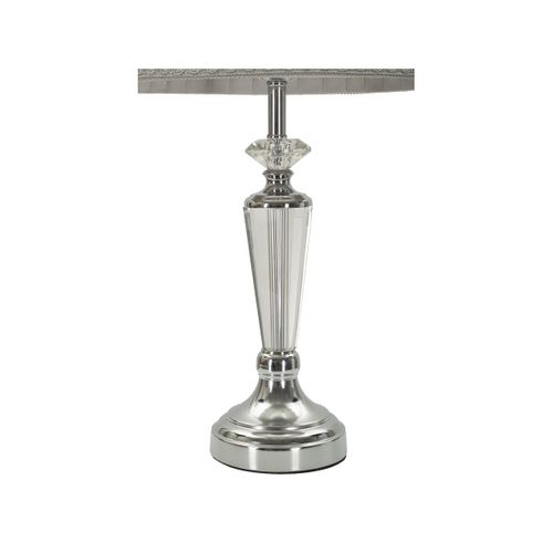 Lampe à Poser En Métal "tolly" 56cm Argent