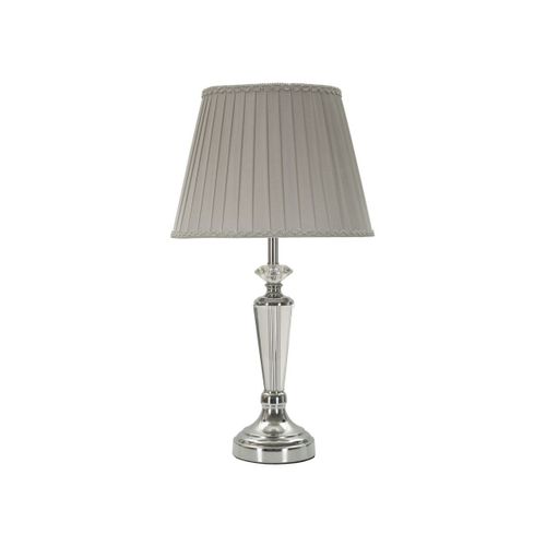 Lampe à Poser En Métal "tolly" 56cm Argent