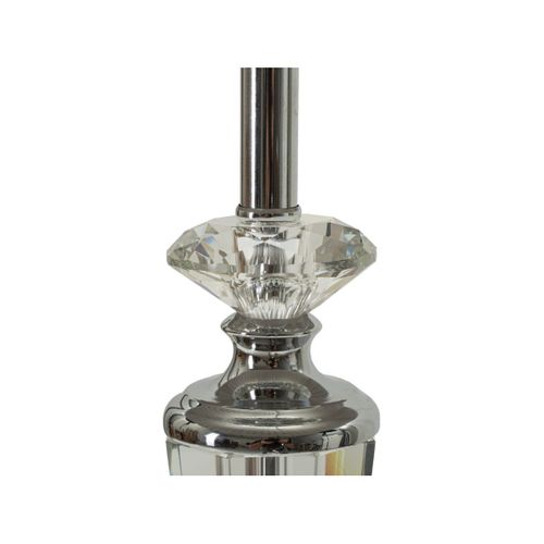 Lampe à Poser En Métal "tolly" 56cm Argent