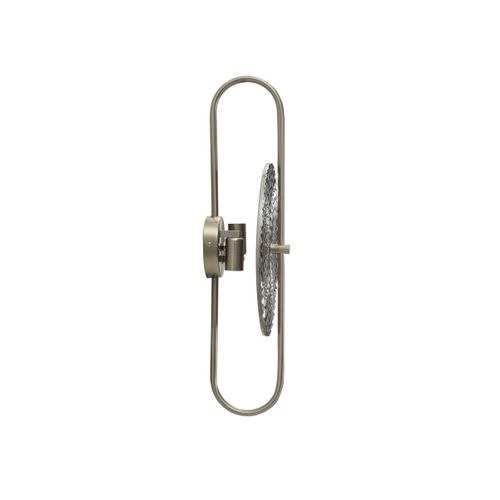 Applique Murale En Métal "silvery" 54cm Argent