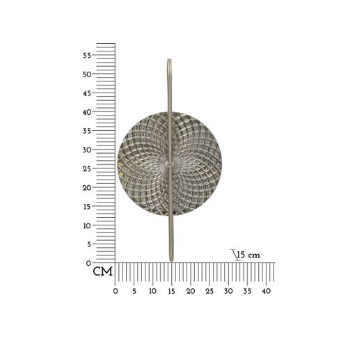 Applique Murale En Métal "silvery" 54cm Argent