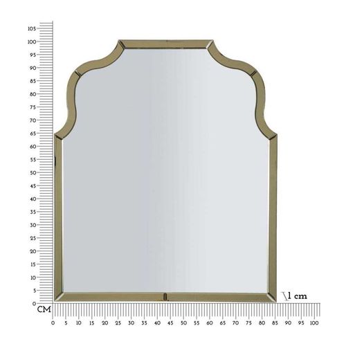 Miroir En Mdf Ankara 85 X 1 X 100 Cm Doré