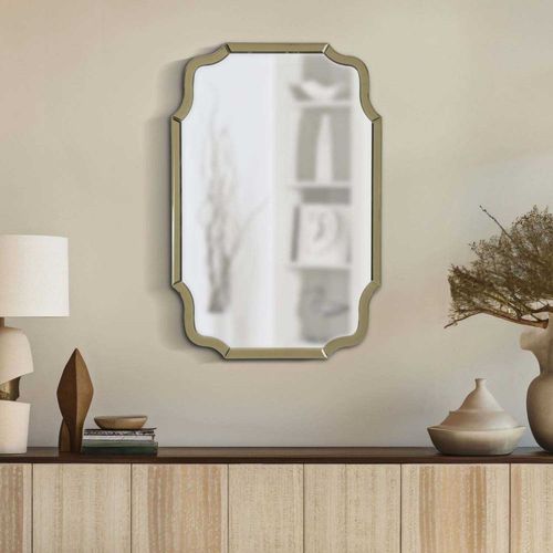 Miroir En Mdf Doré Istanbul 60 X 1 X 90 Cm