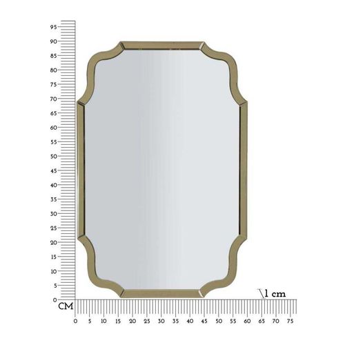 Miroir En Mdf Doré Istanbul 60 X 1 X 90 Cm