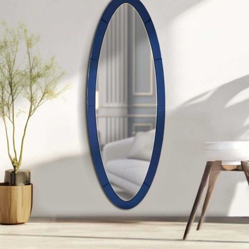 Miroir En Mdf Oslo 55 X 2 X 150 Cm Bleu
