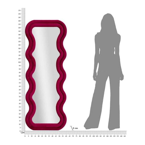 Miroir En Mdf Emily 60 X 6 X 160 Cm Fuschia