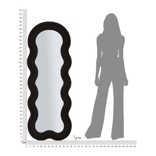 Miroir En Mdf Teddy 60 X 4 X 160 Cm Noir