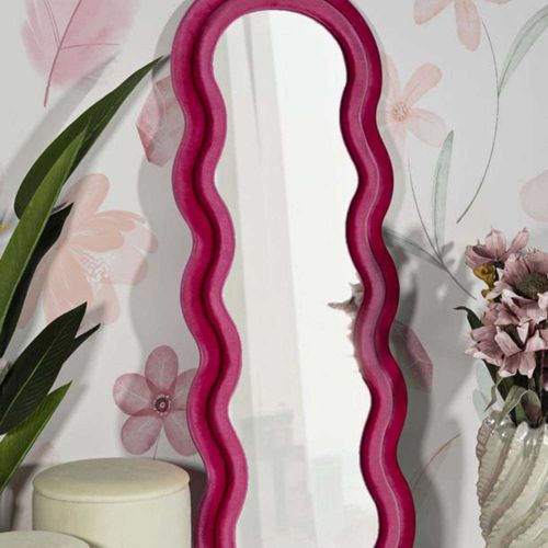 Miroir En Métal Miki 60 X 4 X 160 Cm Fuschia