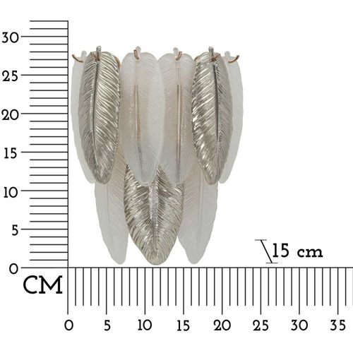 Applique Murale En Verre Leafy 24 X 15 X 29 Cm