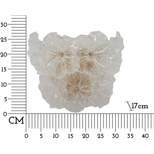 Applique Murale En Verre Ibiscus 33 X 17 X 28 Cm