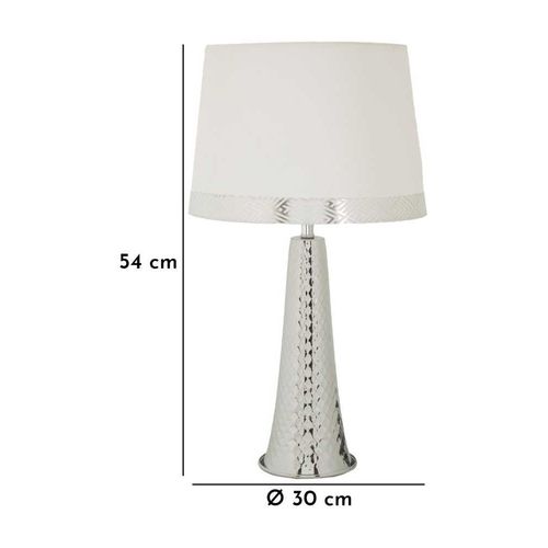 Lampe De Table En Métal Tower 30 X 54 Cm Argent