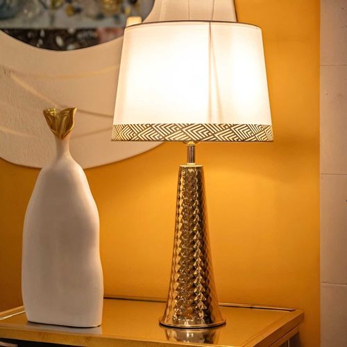 Lampe De Table En Métal Tower 30 X 54 Cm Doré