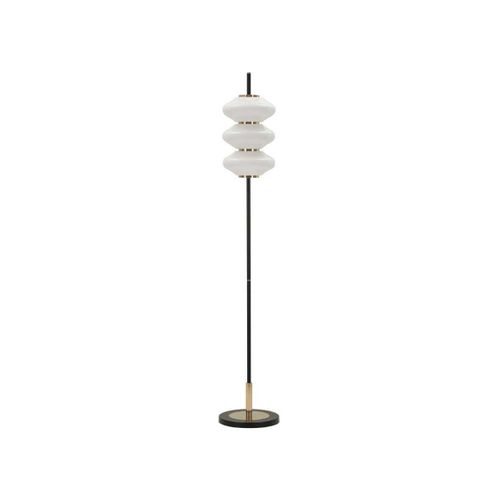 Lampadaire En Métal Et Verre 30 X 168 Cm Vintage