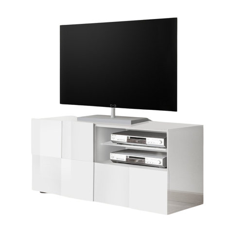 Meuble TV Petit 1 Porte Et 1 Tiroir - L121 Cm
