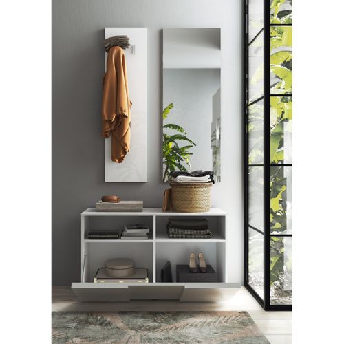 Set 3 Pièces, Petit Meuble, Porte-manteaux Et Miroir