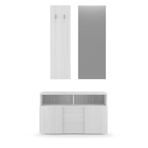 Set 3 Pièces, Petit Meuble, Porte-manteaux Et Miroir