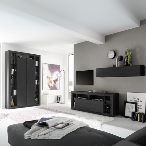 Bibliothèque 2 Portes Effet Bois - H217 Cm