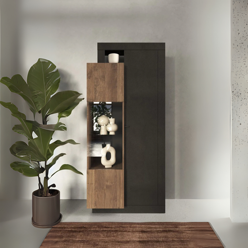 Vitrine 2 Portes En Verre Sans Éclairage - H188 Cm